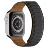 Techsuit - Watchband (W035) - Apple Watch 1/2/3/4/5/6/7/8/9/10/11/SE/SE 2/SE 3 (38/40/41/42mm) - Fekete