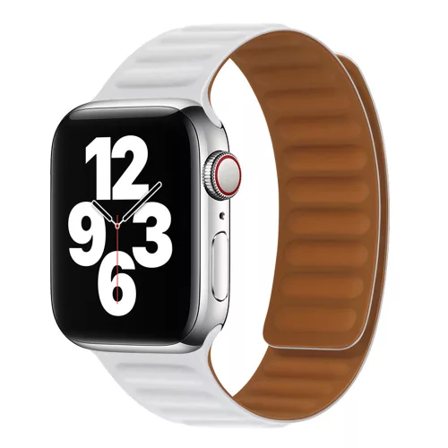 Techsuit - Watchband (W035) - Apple Watch 1/2/3/4/5/6/7/8/9/10/11/SE/SE 2/SE 3/Ultra/2/3 (42/44/45/46/49mm) - White