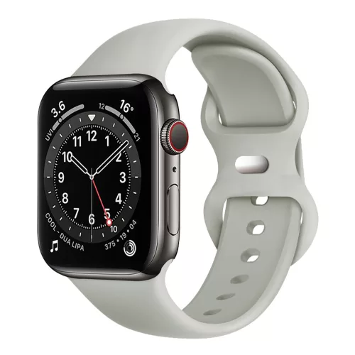 Techsuit - Watchband (W031) - Apple Watch 1/2/3/4/5/6/7/8/9/10/11/SE/SE 2/SE 3/Ultra/2/3 (42/44/45/46/49mm) - Gray