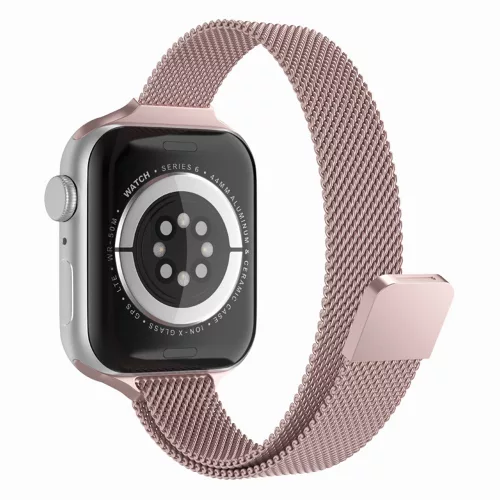 Techsuit - Watchband (W034) - Apple Watch 1/2/3/4/5/6/7/8/9/10/11/SE/SE 2/SE 3 (38/40/41/42mm) - Pink
