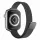 Techsuit - Watchband (W034) - Apple Watch 1/2/3/4/5/6/7/8/9/10/11/SE/SE 2/SE 3/Ultra/2/3 (42/44/45/46/49mm) - Black