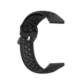   Techsuit - Watchband 20mm (W004) - Samsung Galaxy Watch 4/5/Active 2, Huawei Watch GT 3 (42mm)/GT 3 Pro (43mm) - Black