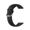 Techsuit - Watchband 20mm (W004) - Samsung Galaxy Watch 4/5/Active 2, Huawei Watch GT 3 (42mm)/GT 3 Pro (43mm) - Black