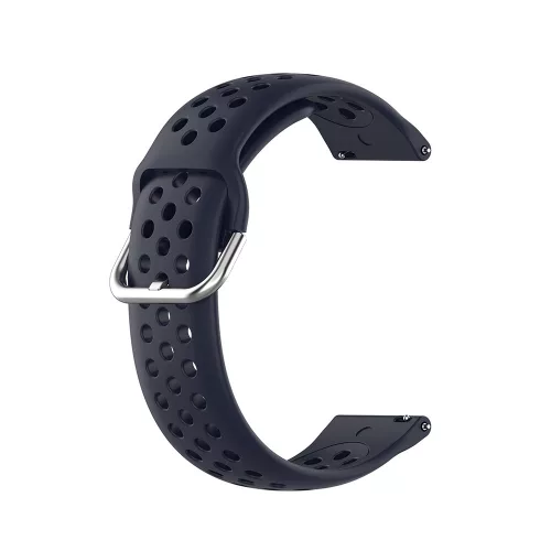 Techsuit - Watchband 22mm (W004) - Samsung Galaxy Watch (46mm)/Watch 3/Gear S3, Huawei Watch GT/GT 2/GT 3 (46mm) - Dark Blue