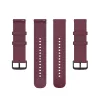 Techsuit - Watchband 20mm (W001) - Samsung Galaxy Watch 4/5/Active 2, Huawei Watch GT 3 (42mm)/GT 3 Pro (43mm) - Dark Red