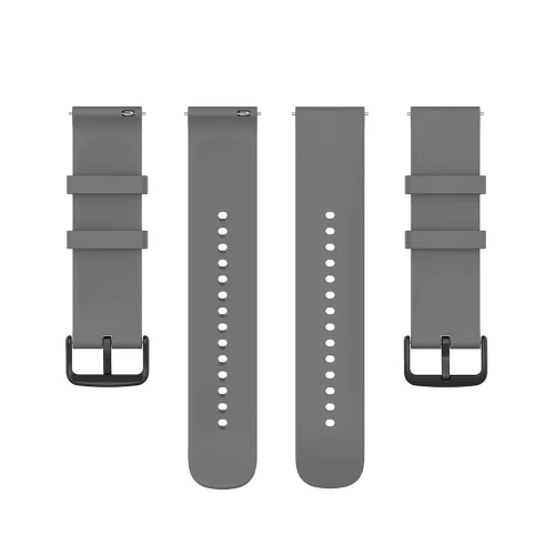 Techsuit - Watchband 20mm (W001) - Samsung Galaxy Watch 4/5/Active 2, Huawei Watch GT 3 (42mm)/GT 3 Pro (43mm) - Gray