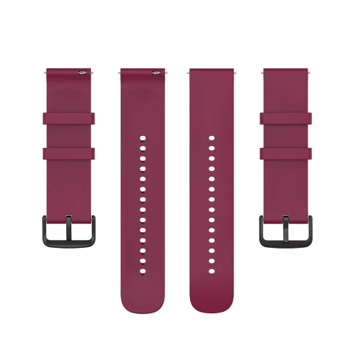 Techsuit - Watchband 22mm (W001) - Samsung Galaxy Watch (46mm)/Watch 3/Gear S3, Huawei Watch GT/GT 2/GT 3 (46mm) - Dark Red