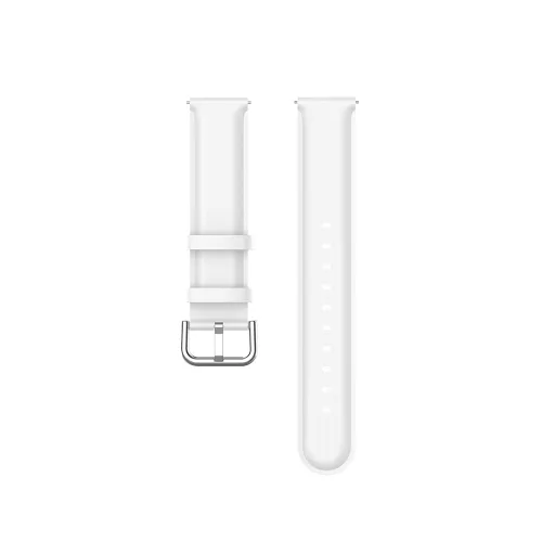 Techsuit - Watchband 20mm (W007PU) - Samsung Galaxy Watch 4/5/Active 2, Huawei Watch GT 3 (42mm)/GT 3 Pro (43mm) - White