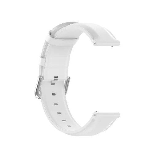 Techsuit - Watchband 20mm (W007PU) - Samsung Galaxy Watch 4/5/Active 2, Huawei Watch GT 3 (42mm)/GT 3 Pro (43mm) - White
