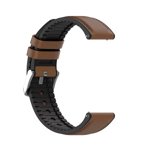 Techsuit - Watchband 22mm (W007) - Samsung Galaxy Watch (46mm)/Watch 3/Gear S3, Huawei Watch GT/GT 2/GT 3 (46mm) - Brown