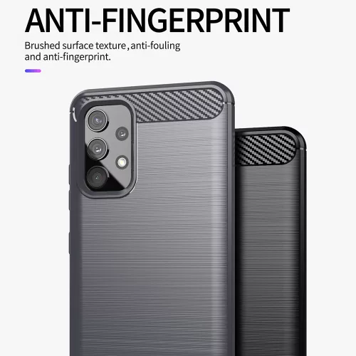 Techsuit - Carbon szilikon tok - Samsung Galaxy A13 4G - Fekete