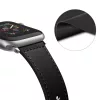 Techsuit - Watchband (W033) for MEN - Apple Watch 1/2/3/4/5/6/7/8/9/10/11/SE/SE 2/SE 3/Ultra/2/3 (42/44/45/46/49mm) - Fekete