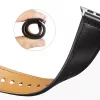 Techsuit - Watchband (W033) for MEN - Apple Watch 1/2/3/4/5/6/7/8/9/10/11/SE/SE 2/SE 3 (38/40/41/42mm) - Black