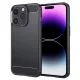Techsuit - Carbon szilikon tok - iPhone 14 Pro Max - Fekete
