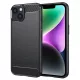 Techsuit - Carbon szilikon tok - iPhone 14 - Fekete