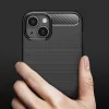 Techsuit - Carbon szilikon tok - iPhone 14 - Fekete