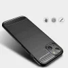 Techsuit - Carbon szilikon tok - iPhone 14 - Fekete